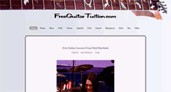 Desktop Screenshot of freeguitartuition.com