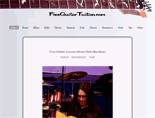 Tablet Screenshot of freeguitartuition.com